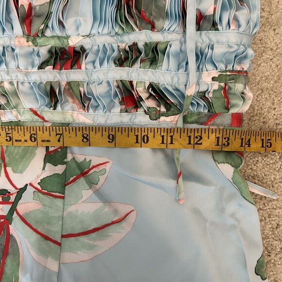 NWT Anthropologie Hutch Ruched Jumpsuit Size 0 Tropical Beach Boho Wide Leg $198 - Picture 12 of 14